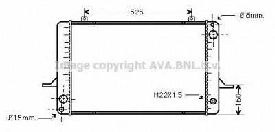 AVA QUALITY COOLING fd2036 -  Радиатор, охлаждение двигателя